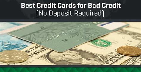 Credit Cards For Bad Credit No Money